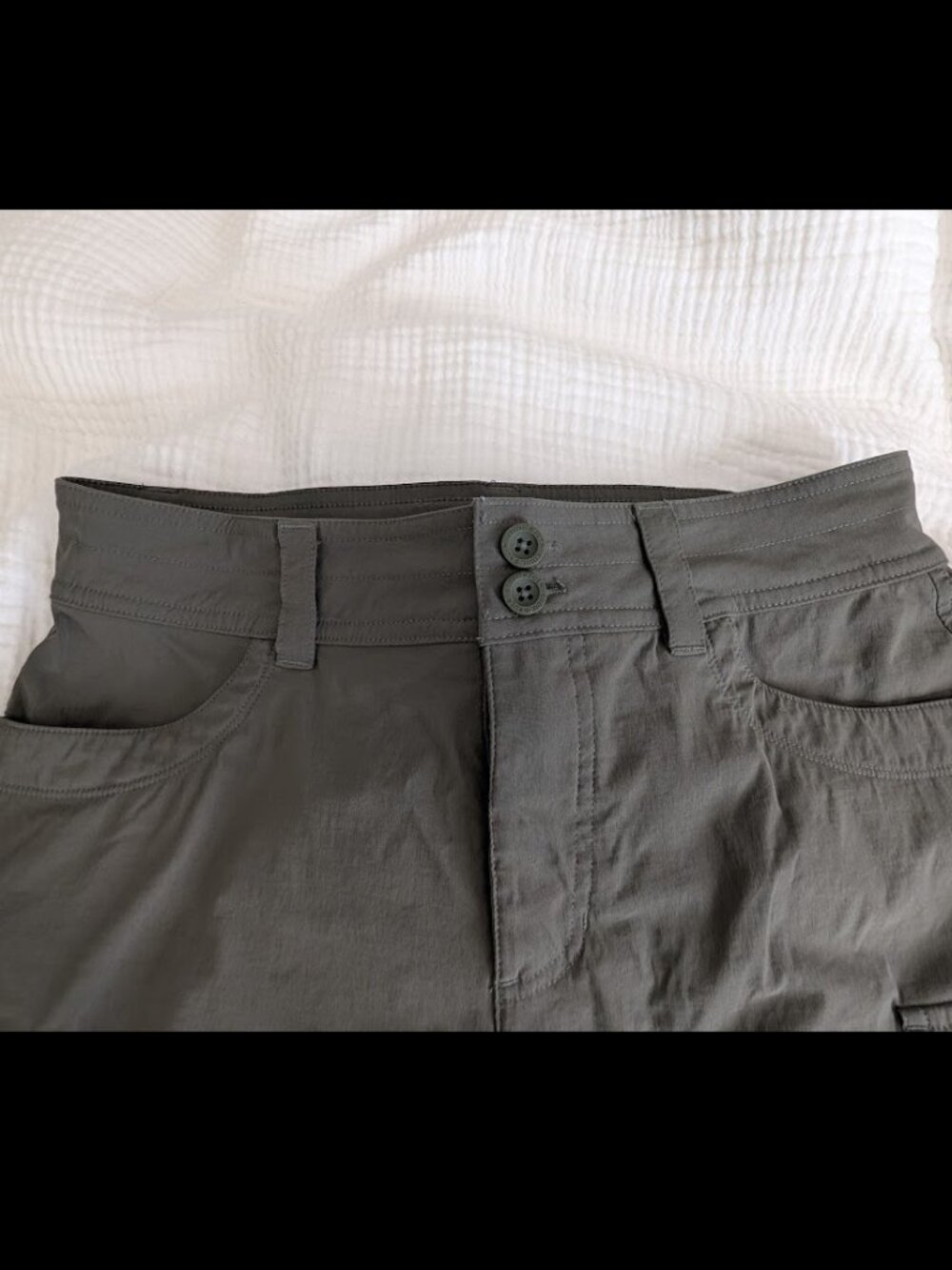 Eddie Bauer Summer Trail Cargo Shorts – Olive - Size 4 - Picture 4 of 10